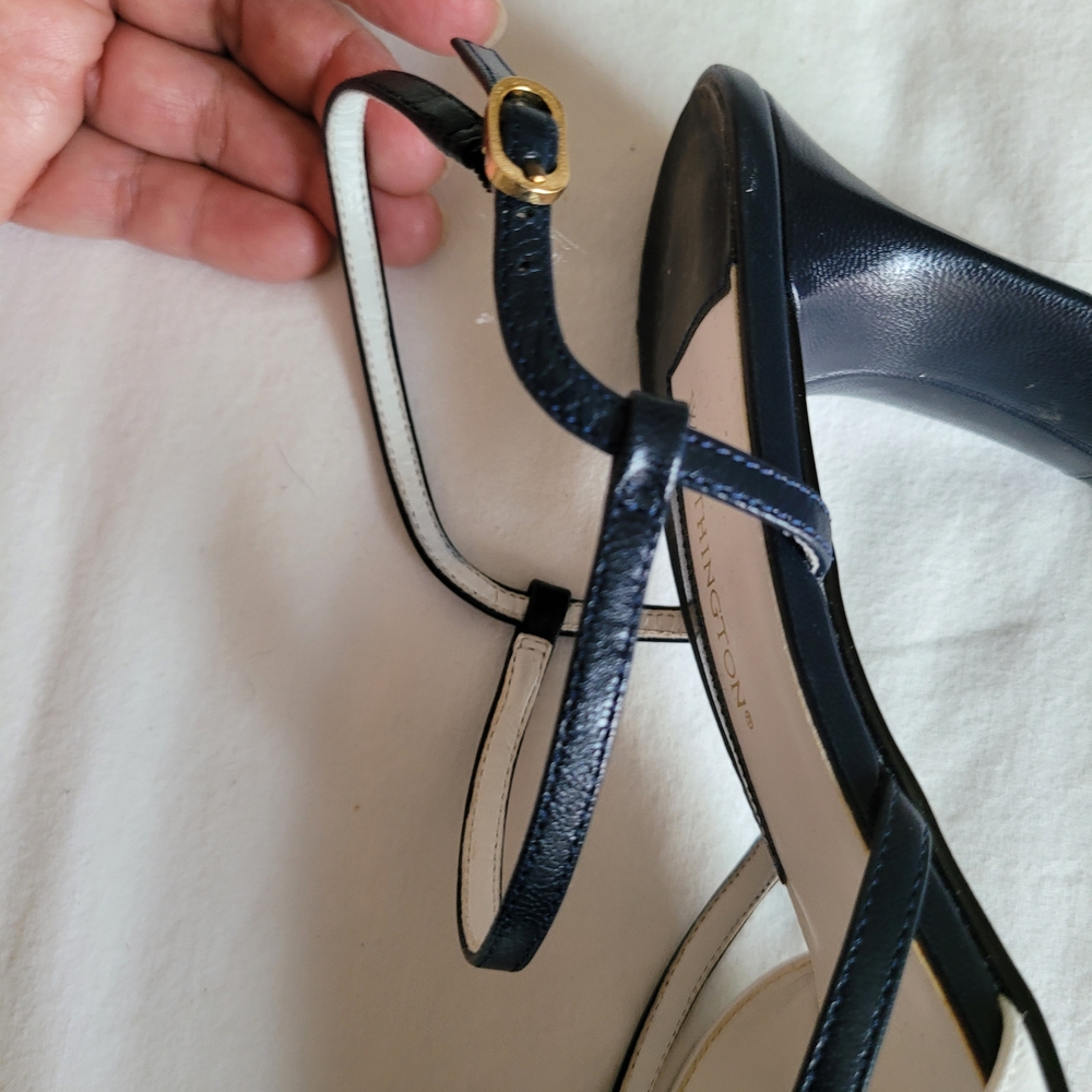 Worthington Elegant Navy and Tan Strappy Heel Bundle, Sz 8 M,  GUC - Picture 11 of 14